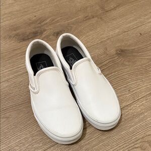 Vans Leather Slip-Ons
